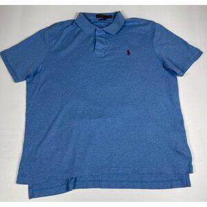 Polo Ralph Lauren Men XL Blue Pima Soft Touch Short Sleeve Polo Shirt